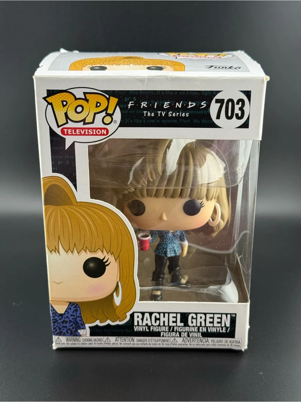 Funko Pop Friends Rachel Green #703 80’s Hair New